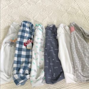 Bundle of 6 Carter’s/Child of Mine Sleepbags